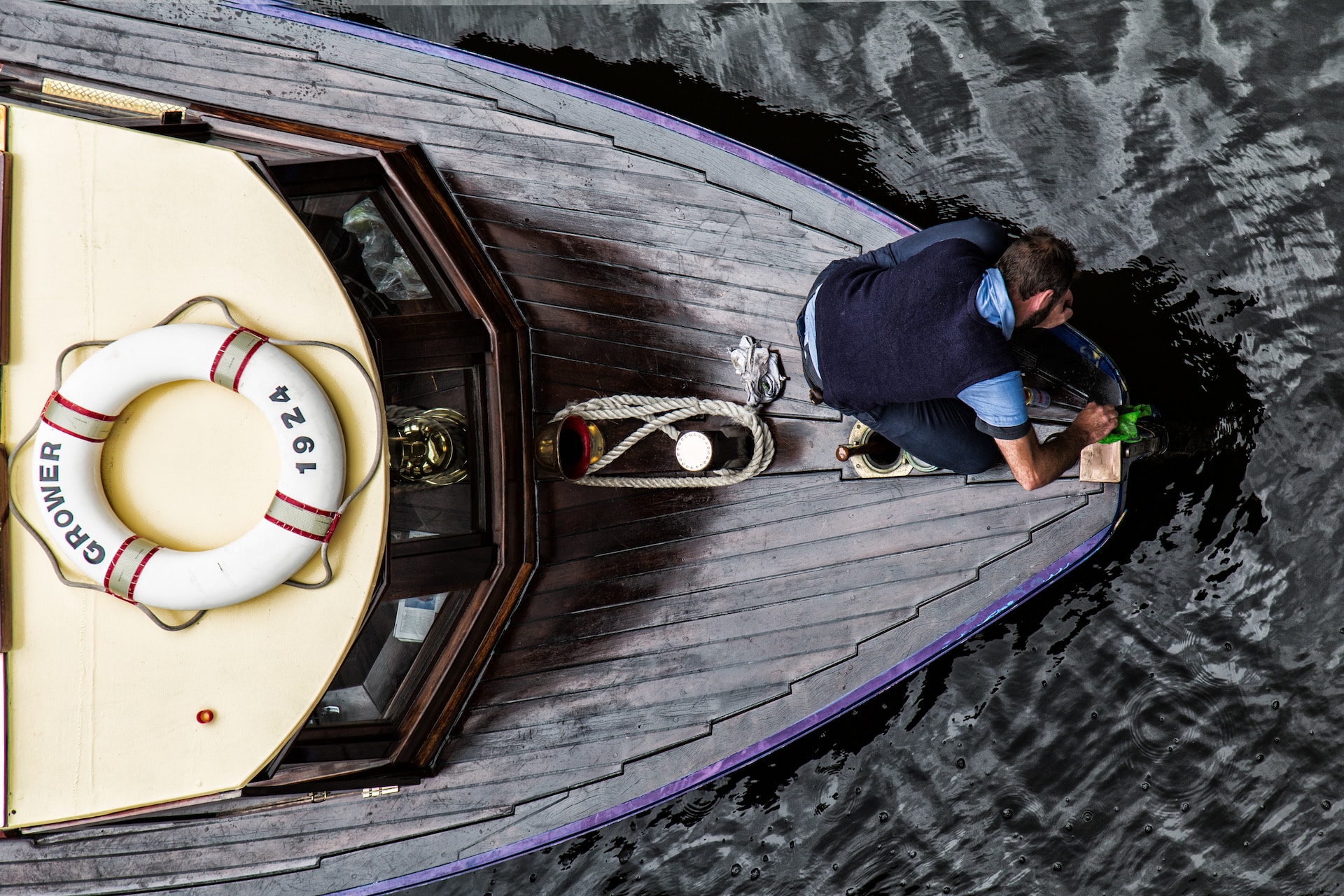 man on boat